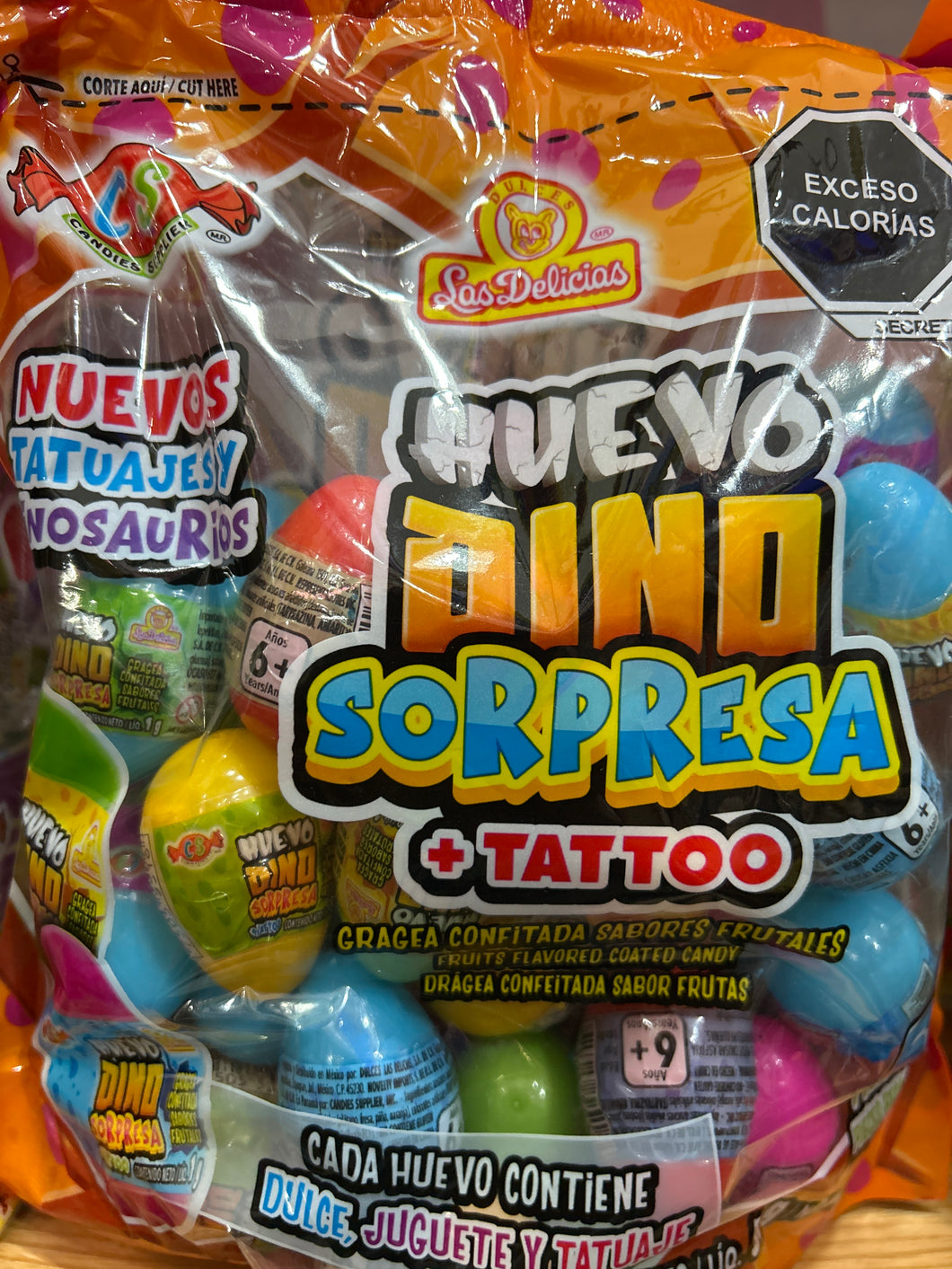 Delicias Huevo Dino Sorpresa 50 pzas