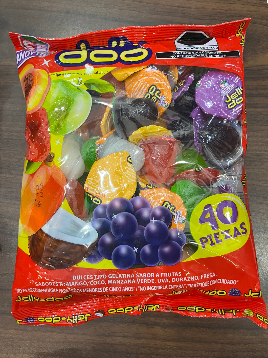 Andy Jelly doo Gelatinas de frutas 40 pzas