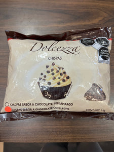 Dolcezza Chispas chocolate con leche 1 kg