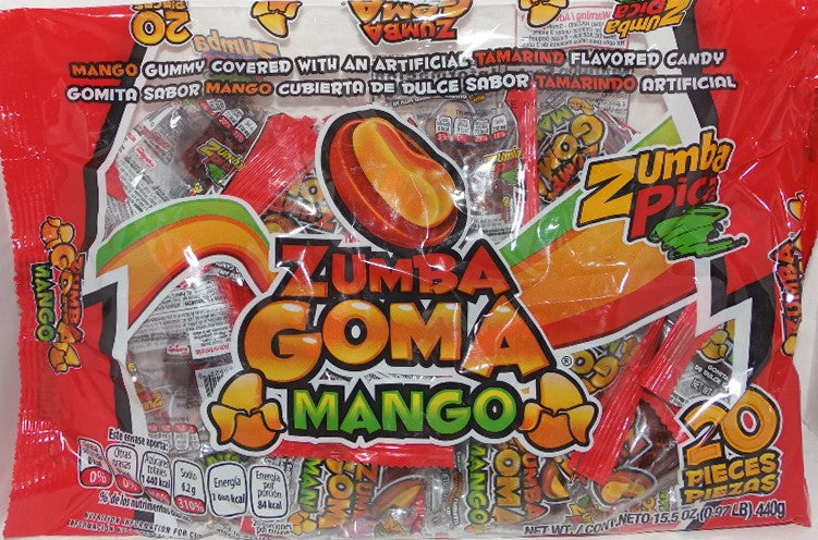 Zumba Goma Mango 20 pzs