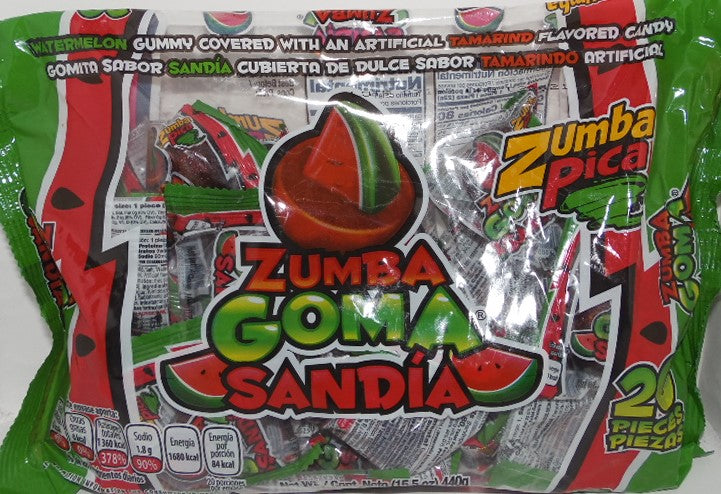 Zumba Goma Sandia 20 pzs