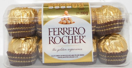 Ferrero Rocher 16 pzs 12.5g c/u