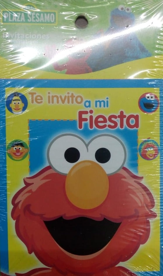 Invitación Personaje Elmo 6 pzs